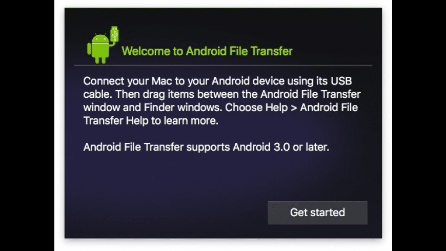 android file transfer for mac sierra